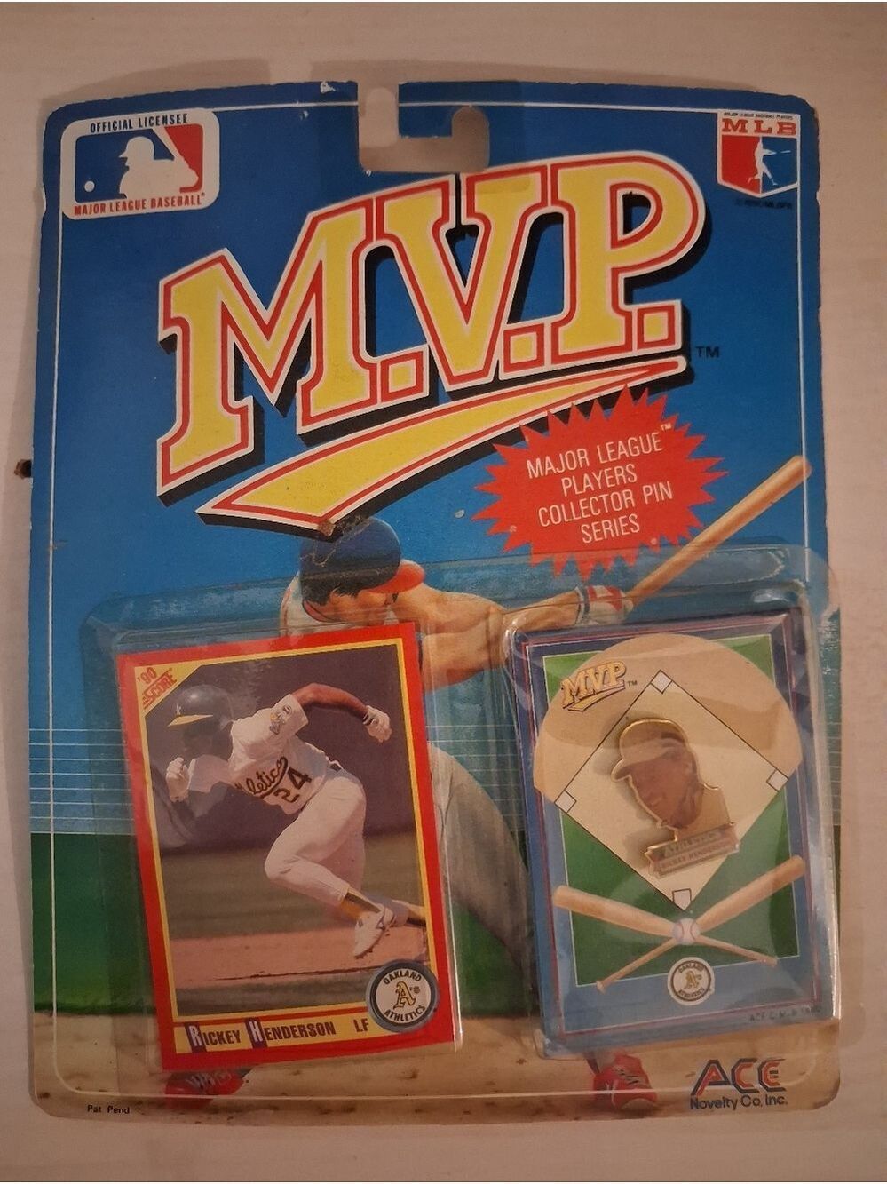 MVP Collector Pin Series Ricky Henderson - 1990